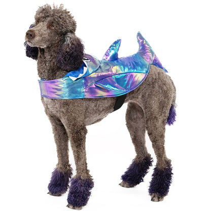 Halloween Dog Costume and Cat Costume: Shark, Size Medium